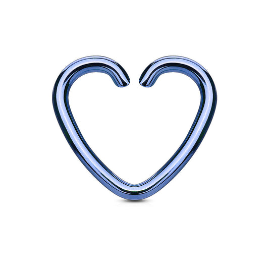 Surgical Steel Annealed Heart Rings