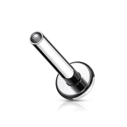 Surgical Steel Internally Threaded Flat Back Labret Post (no top)