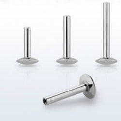 Surgical Steel Internally Threaded UFO Labret Post Reg Base (no top)