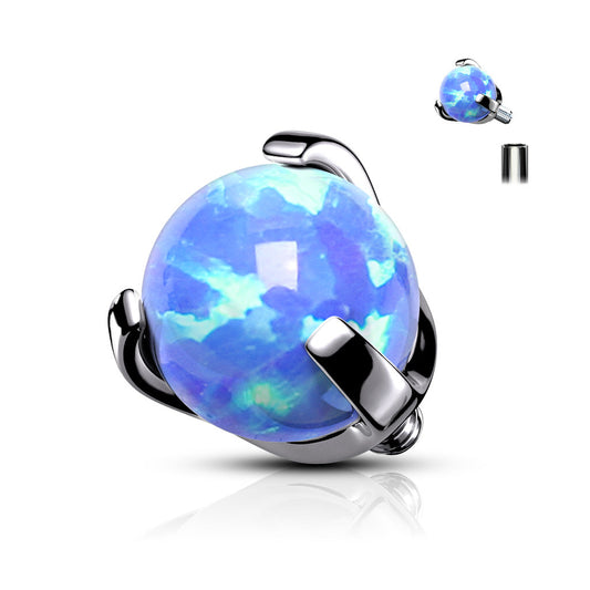 Internal Thread Opal Claw Set Ball Surgical Steel Top