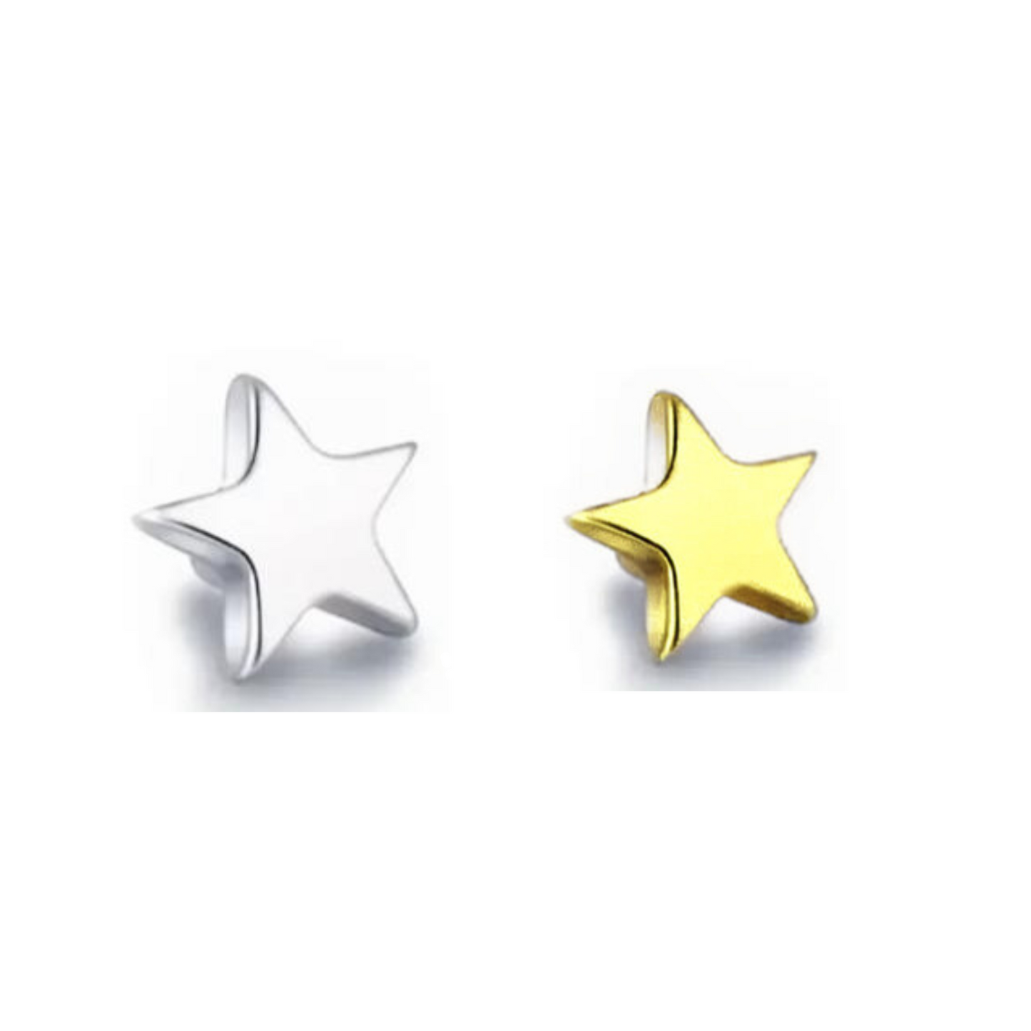 Surgical Steel Internally Threaded 4mm Star Top Only