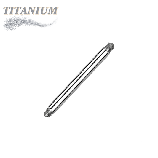 Titanium External Thread Straight Barbell (Posts Only)