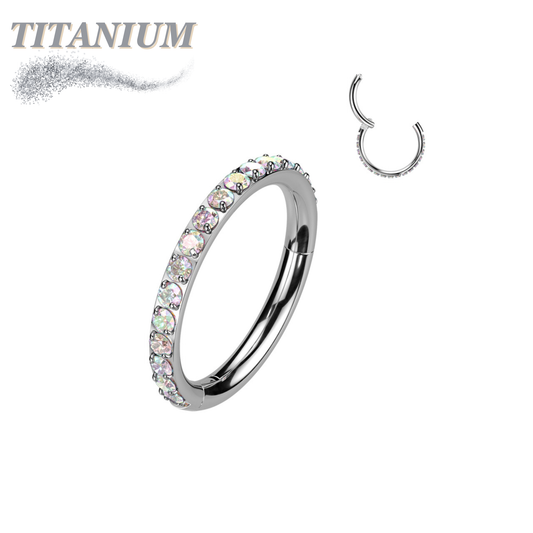 Titanium Hinged CZ Outer Facing Paver Single Row