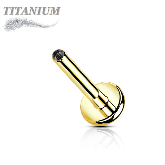 Titanium Internal Thread Labret Post Only 4mm Base