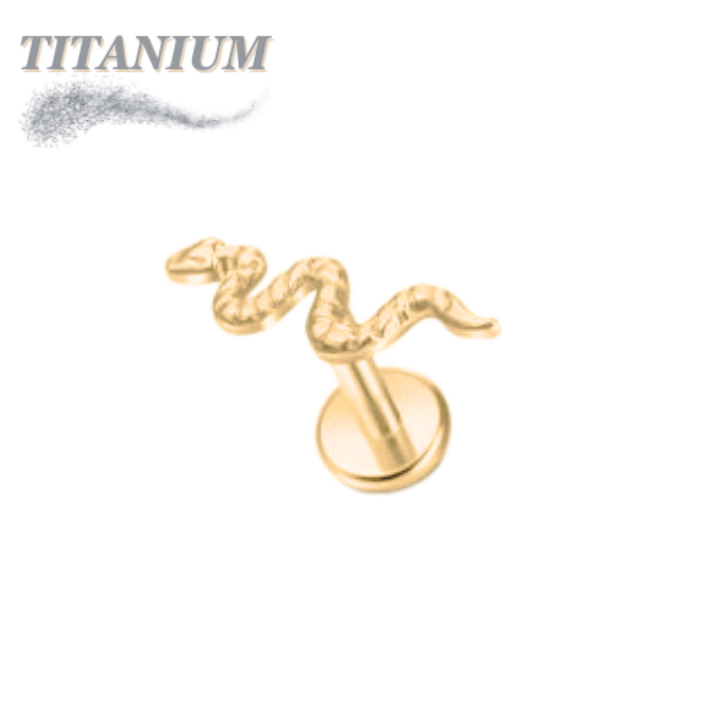 Titanium Internal Thread Snake Labret