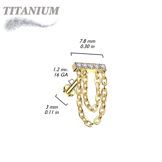 Titanium Hidden Helix CNC Bar with Double Chain