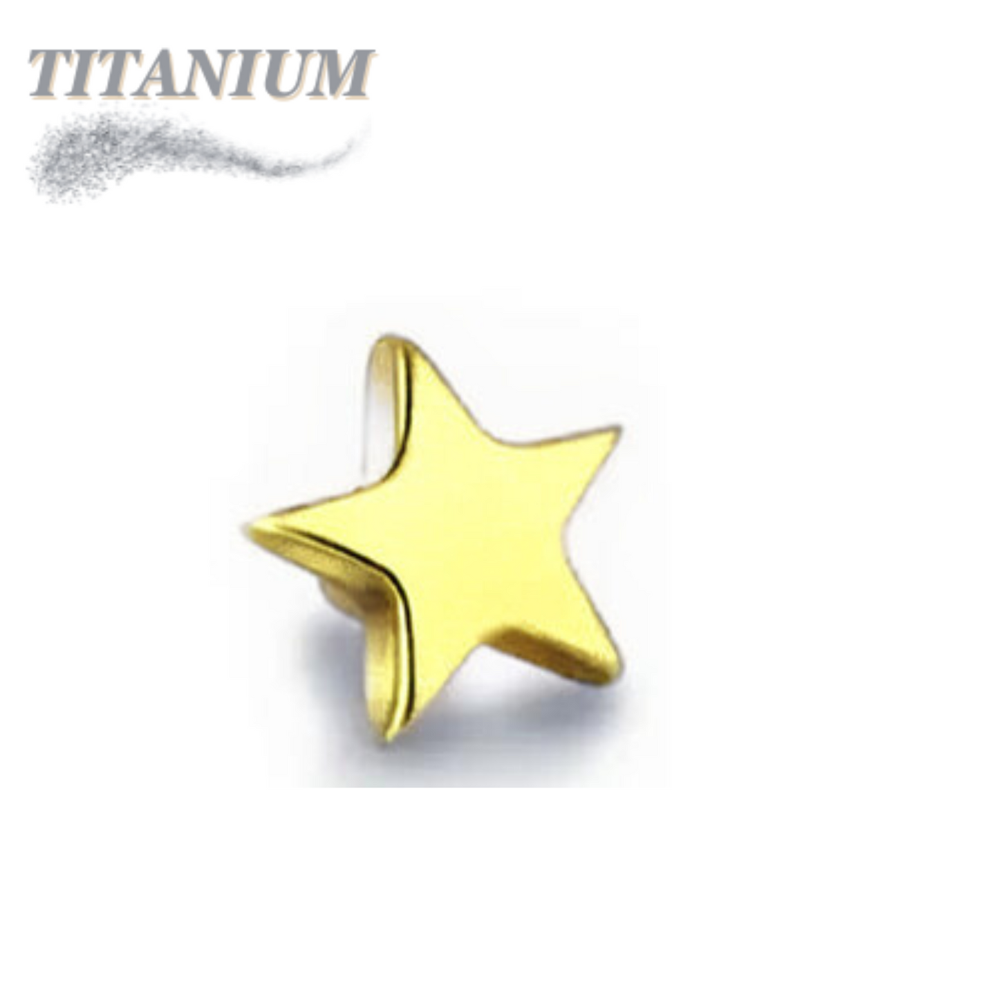 Titanium Internally Threaded 4mm Star Top Only