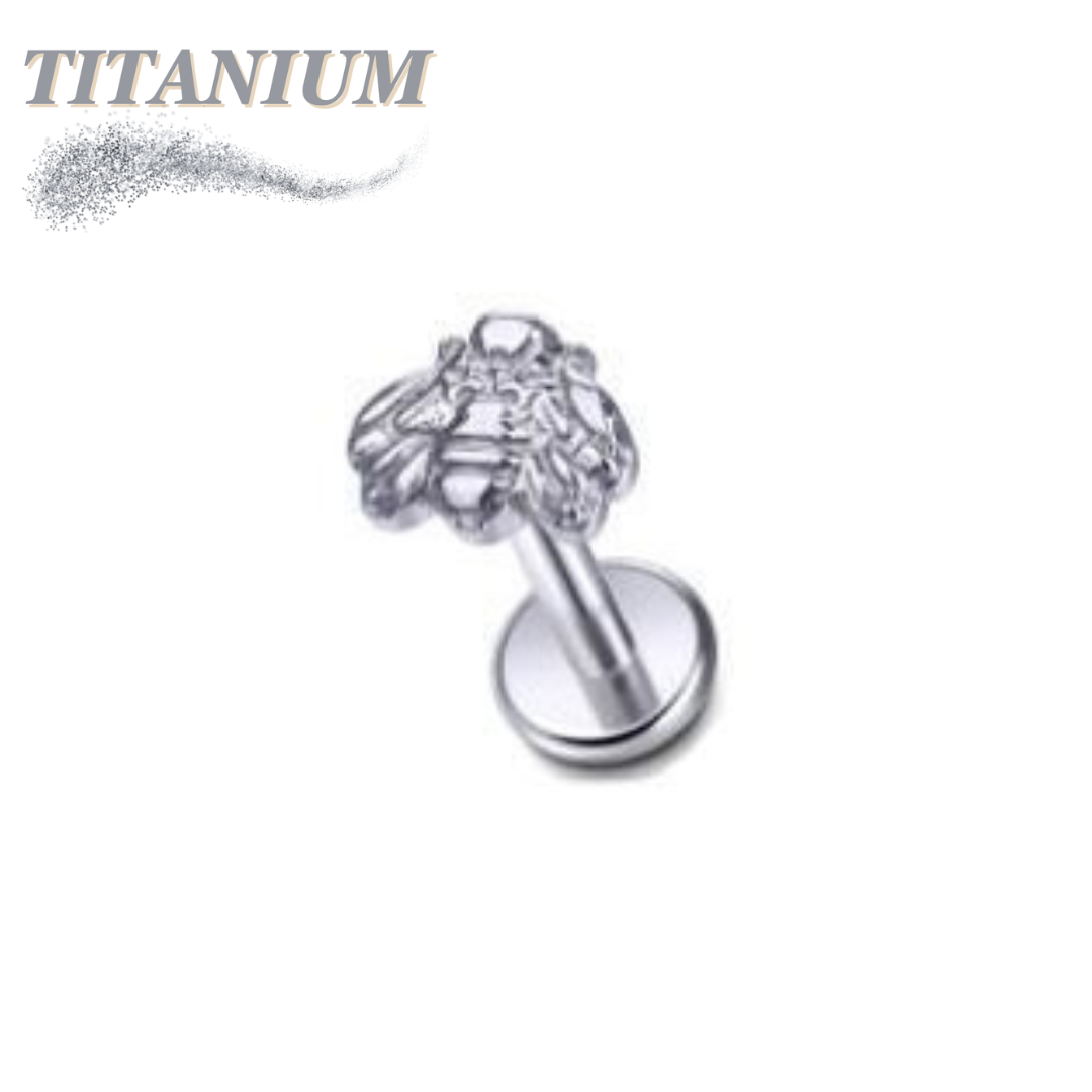 Titanium Threadless Bee Labret Combo - 4mm Base