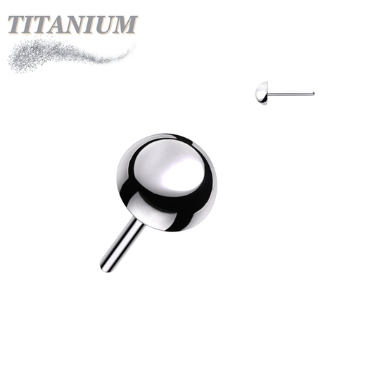 Threadless Titanium Round Dome Top Only
