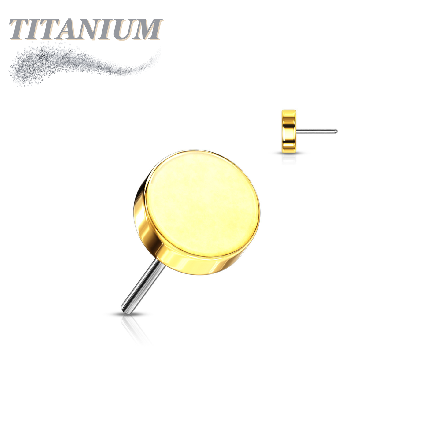 Threadless Titanium Flat Disc Top Only