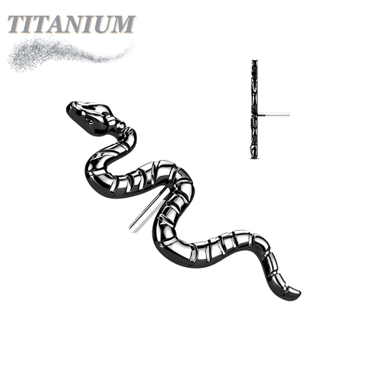 Threadless Titanium Snake Top Only