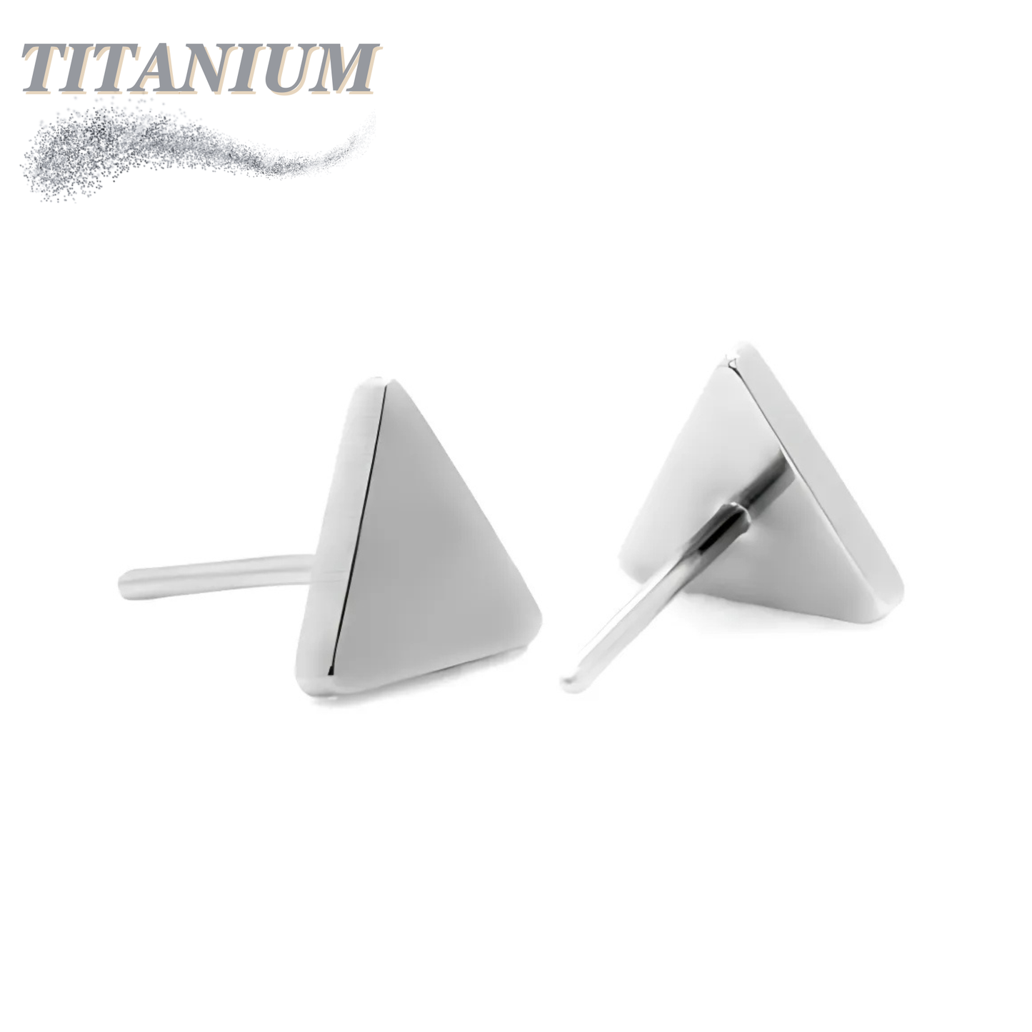 Titanium Threadless Triangle Top Only