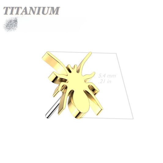 Threadless Titanium Spider Top Only