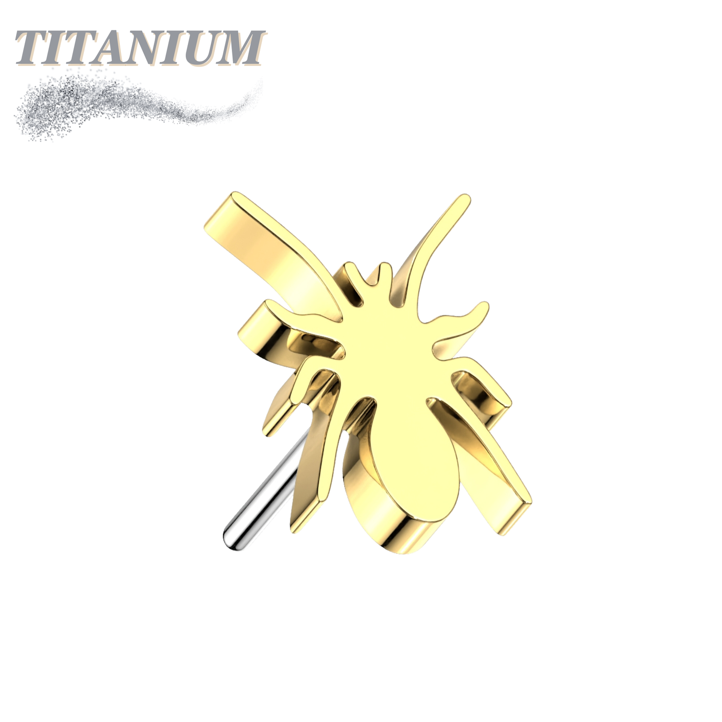 Threadless Titanium Spider Top Only