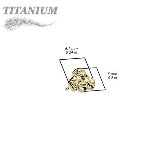 Titanium Threadless Bee Top Only