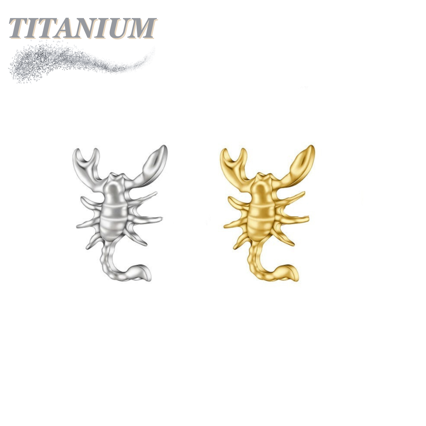Threadless Titanium Scorpion Top Only