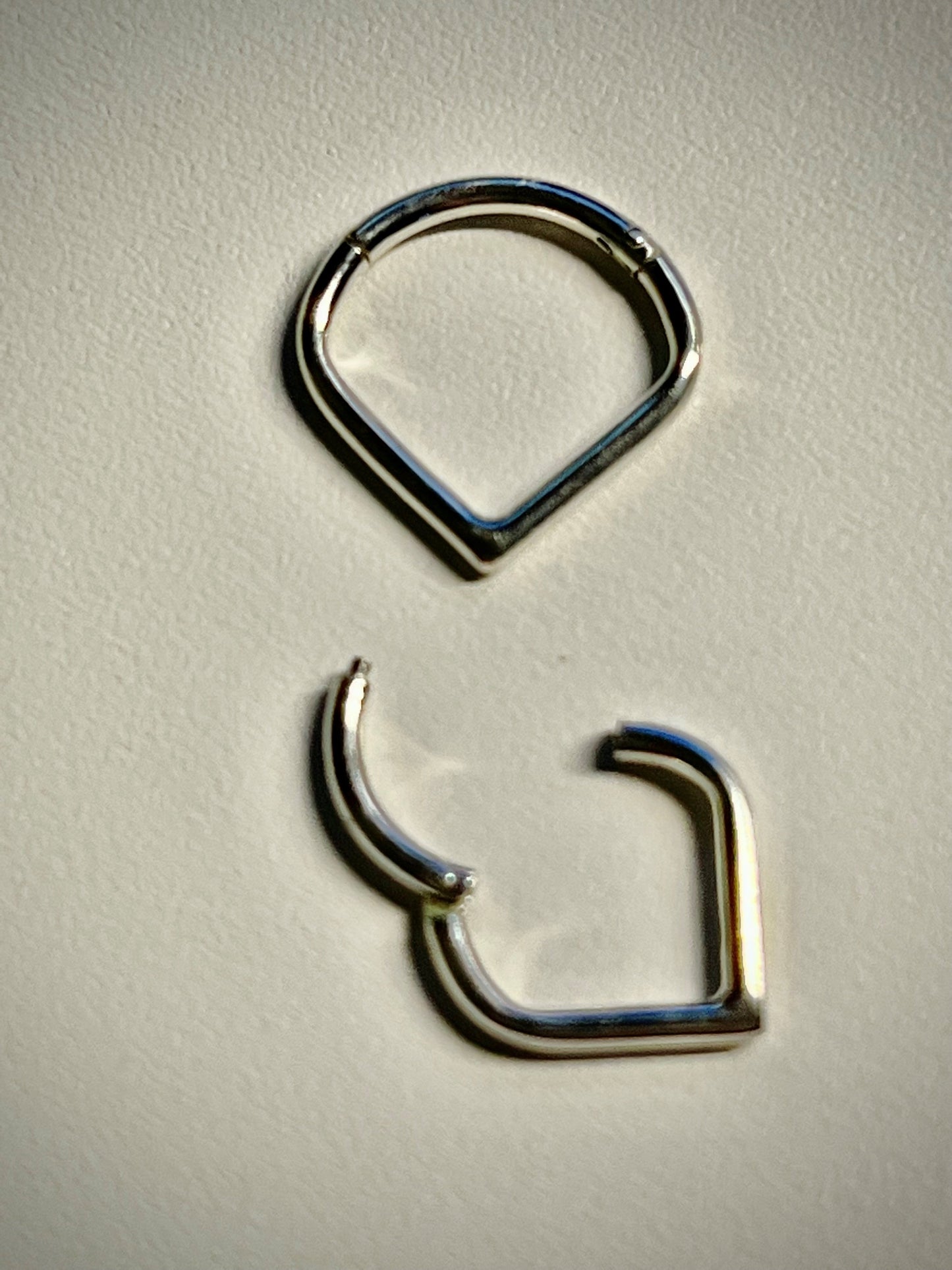 Plain Clicker Chevron made from 925 Sterling Silver - Clearance-