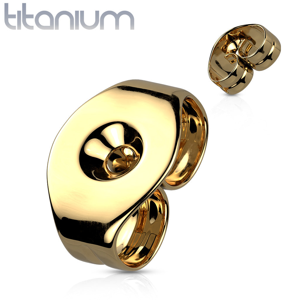 Titanium Butterfly Earring Backings (per pair)