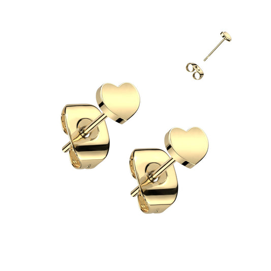 Titanium Heart Top Earrings