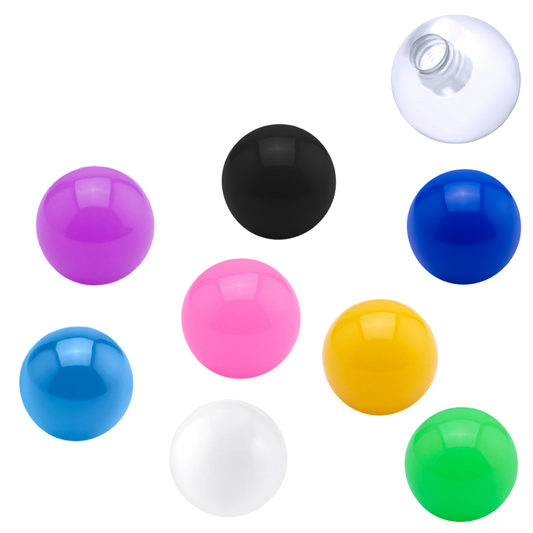 External Thread Acrylic Colored Balls