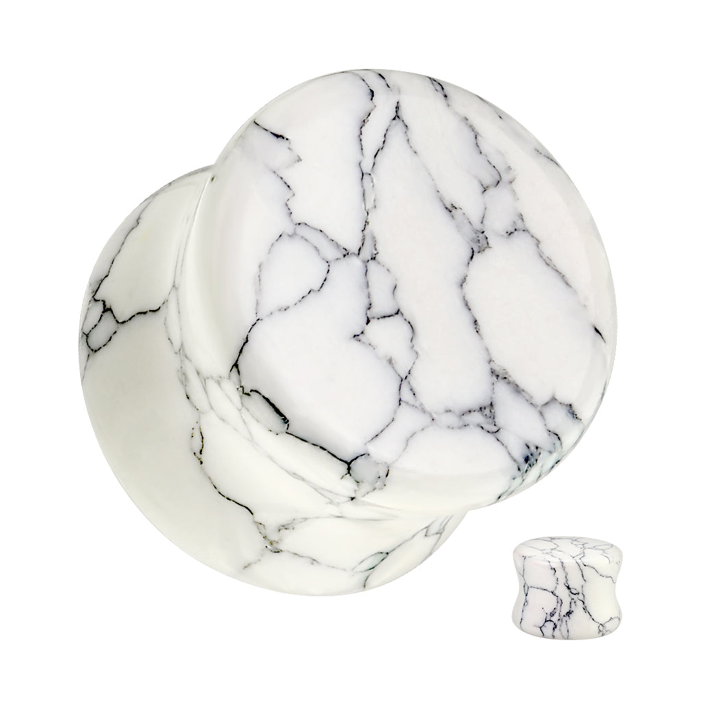 Double Flare Stone & Semi-Precious Stone Plug