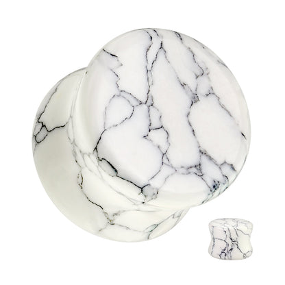 Double Flare Stone & Semi-Precious Stone Plug