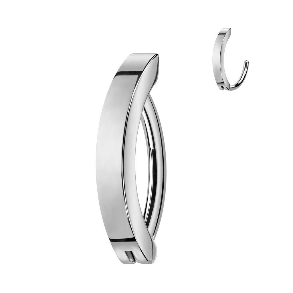 Affliction Rings Titanium Hinged Belly Wide Band Ring – Pierced Affliction