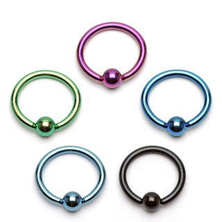 Surgical Steel CBR Colored - Titanium Ion Plated