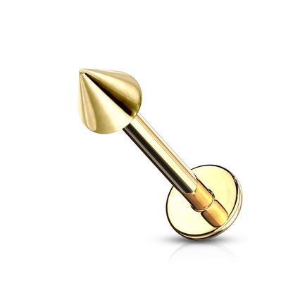 Surgical Steel External Thread Labret with Spike