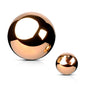 Surgical Steel Externally Threaded Solid Ball (Top Only)
