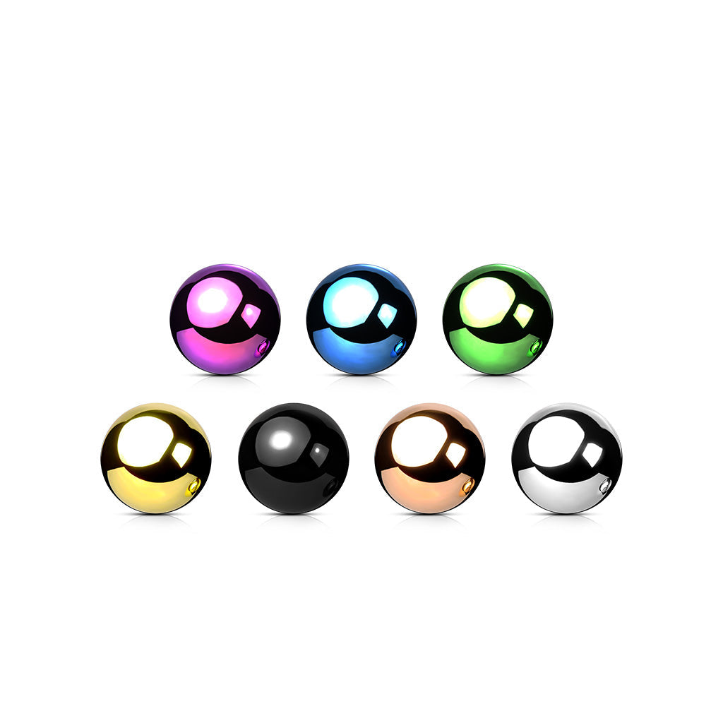 Surgical Steel Externally Threaded Solid Ball (Top Only)