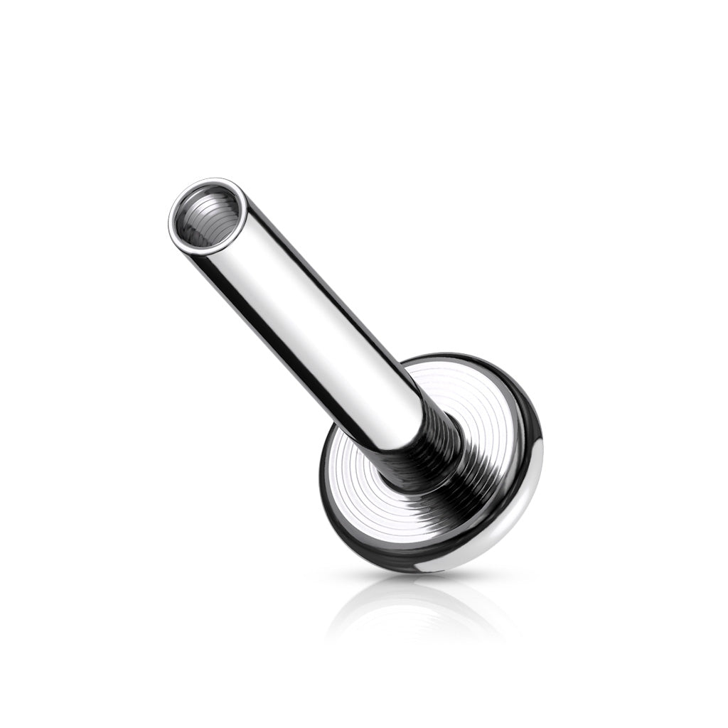 Surgical Steel Internally Threaded Flat Back Labret (Post Only) 3mm Base