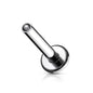 Surgical Steel Internally Threaded Flat Back Labret (Post Only) 3mm Base