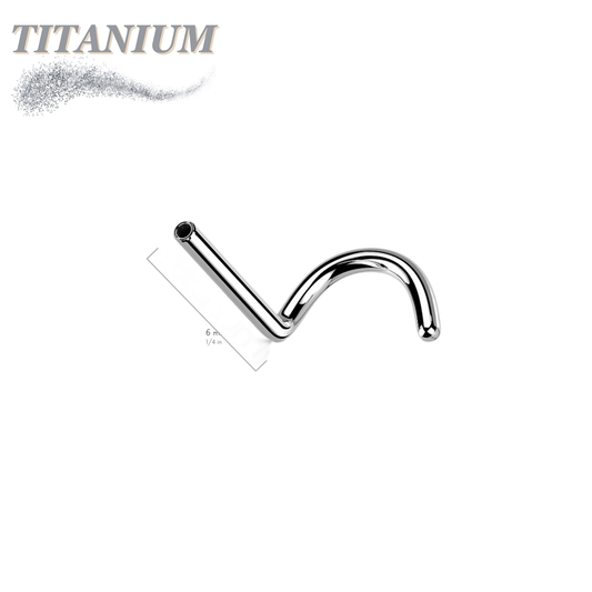 Threadless Titanium Nostril Screw Post Only