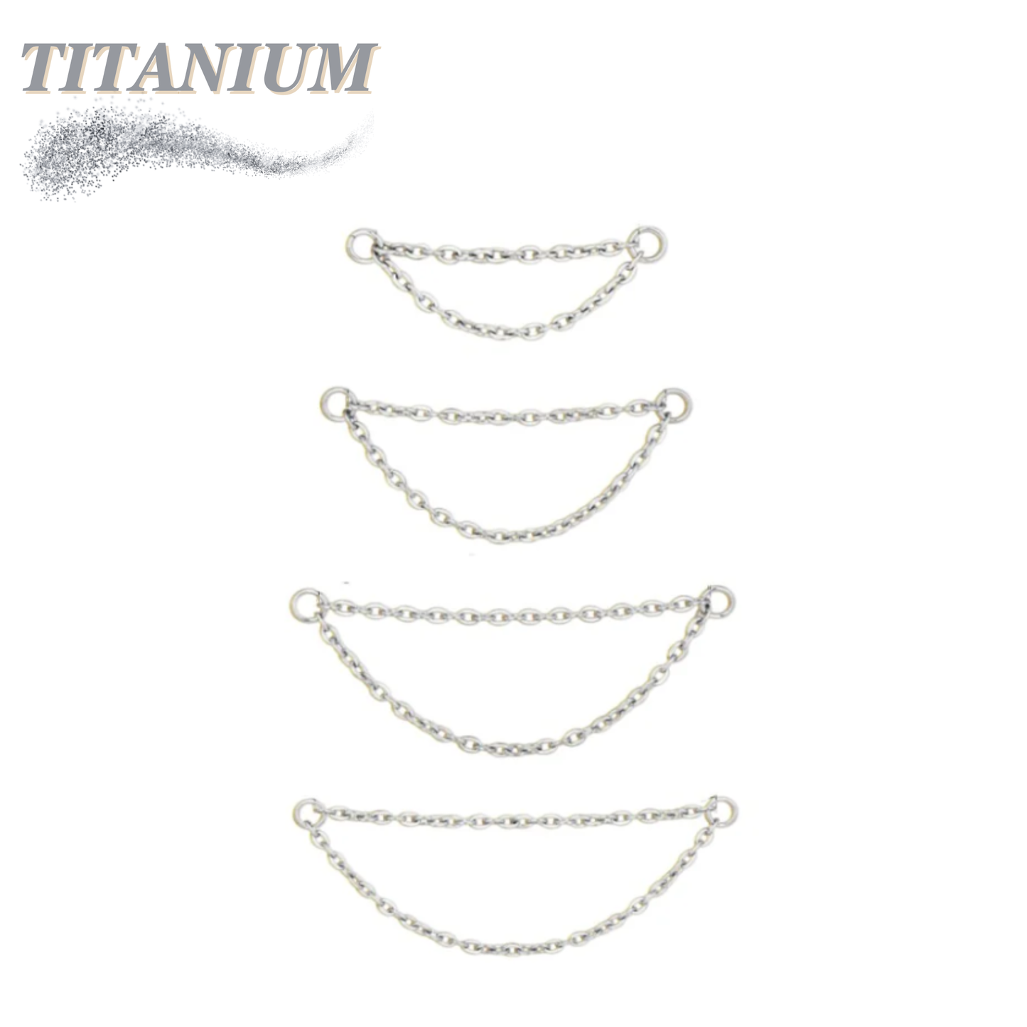 Titanium Connector Double Layer Chain