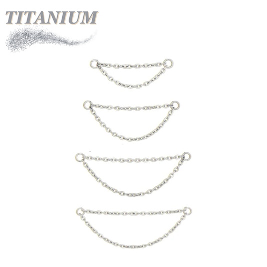 Titanium Connector Double Layer Chain