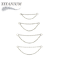 Titanium Connector Double Layer Chain