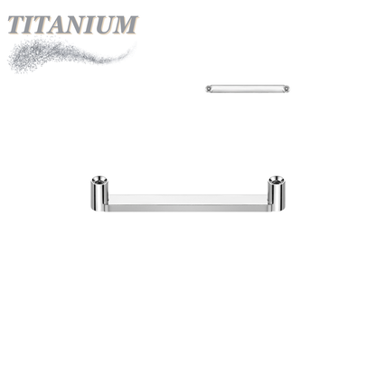 Titanium Flat Surface Bar - 2.5mm Rise