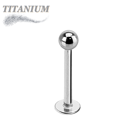 Solid Titanium Labrets Externally Threaded