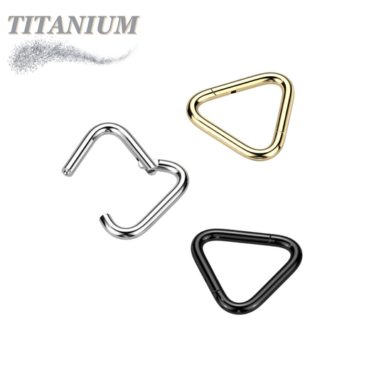 Titanium Hinge Triangle Rings