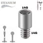 Titanium Internally Threaded Post Extension (Post Only)