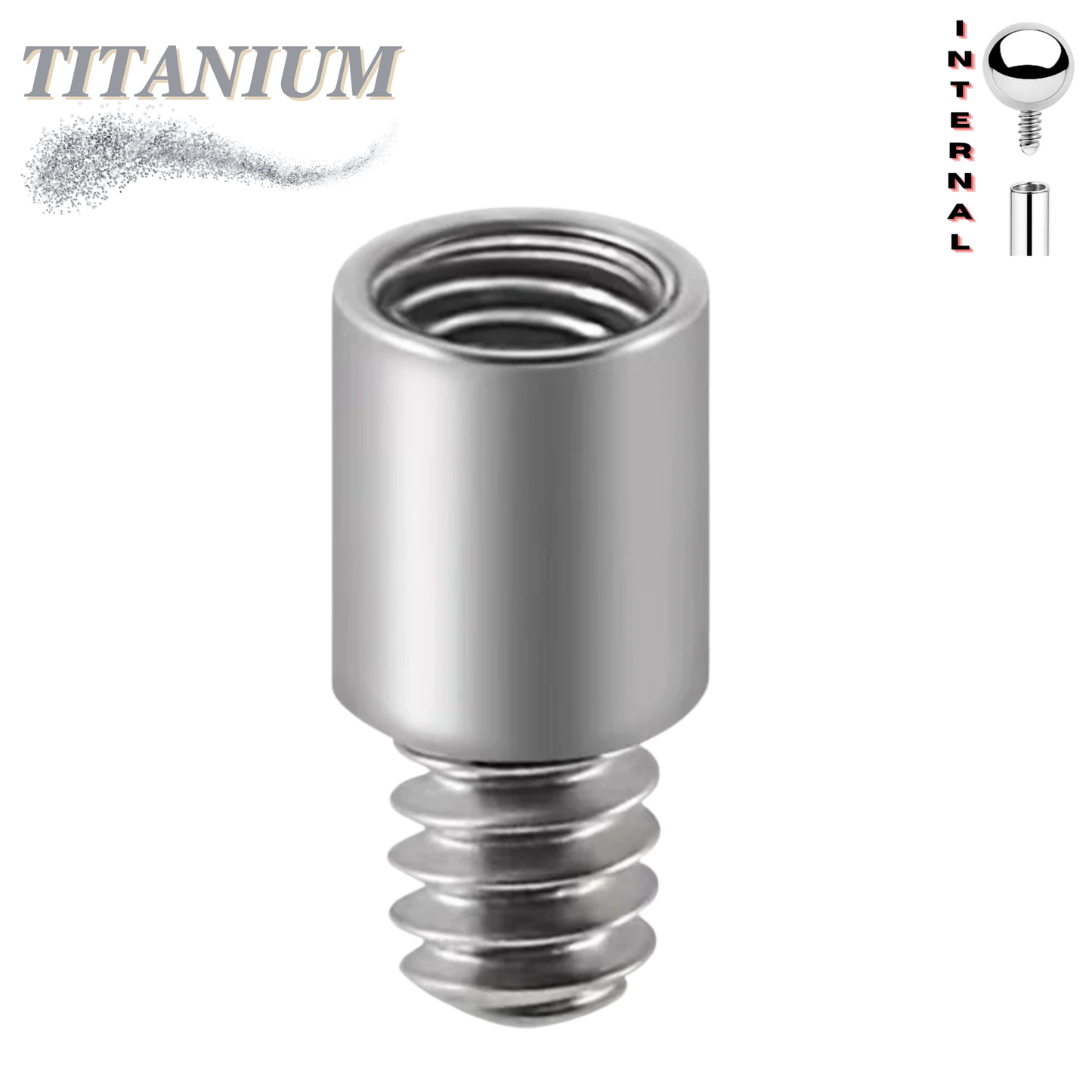 Titanium Internally Threaded Post Extension (Post Only)