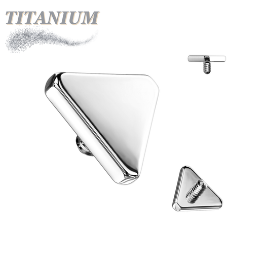 Titanium Internally Threaded Triangle Flat Top