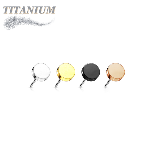 Threadless Titanium Flat Disc Top Only