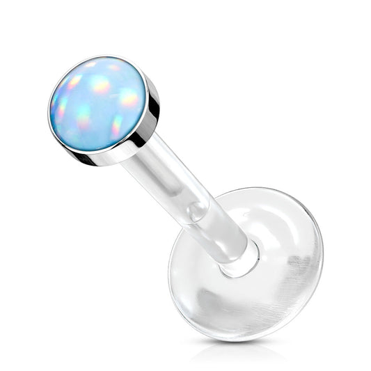Threadless Acrylic Illuminating Stone Top Labret Combo