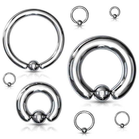 Surgical Steel Captive Bead Ring 20G-6G