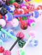 Bioflex Nipple/Tongue Barbell with Swirl Ball